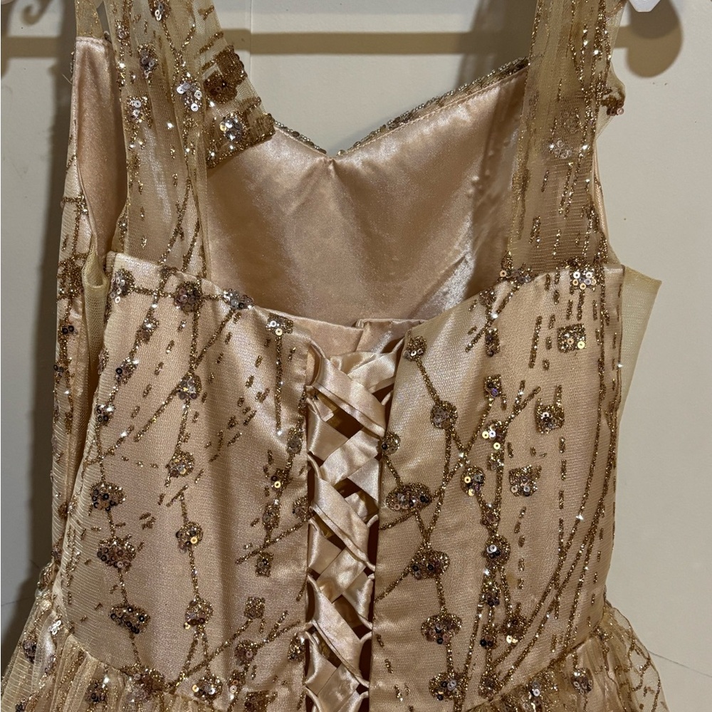 Bliss Cream Satin Dress - Picture 4 of 7